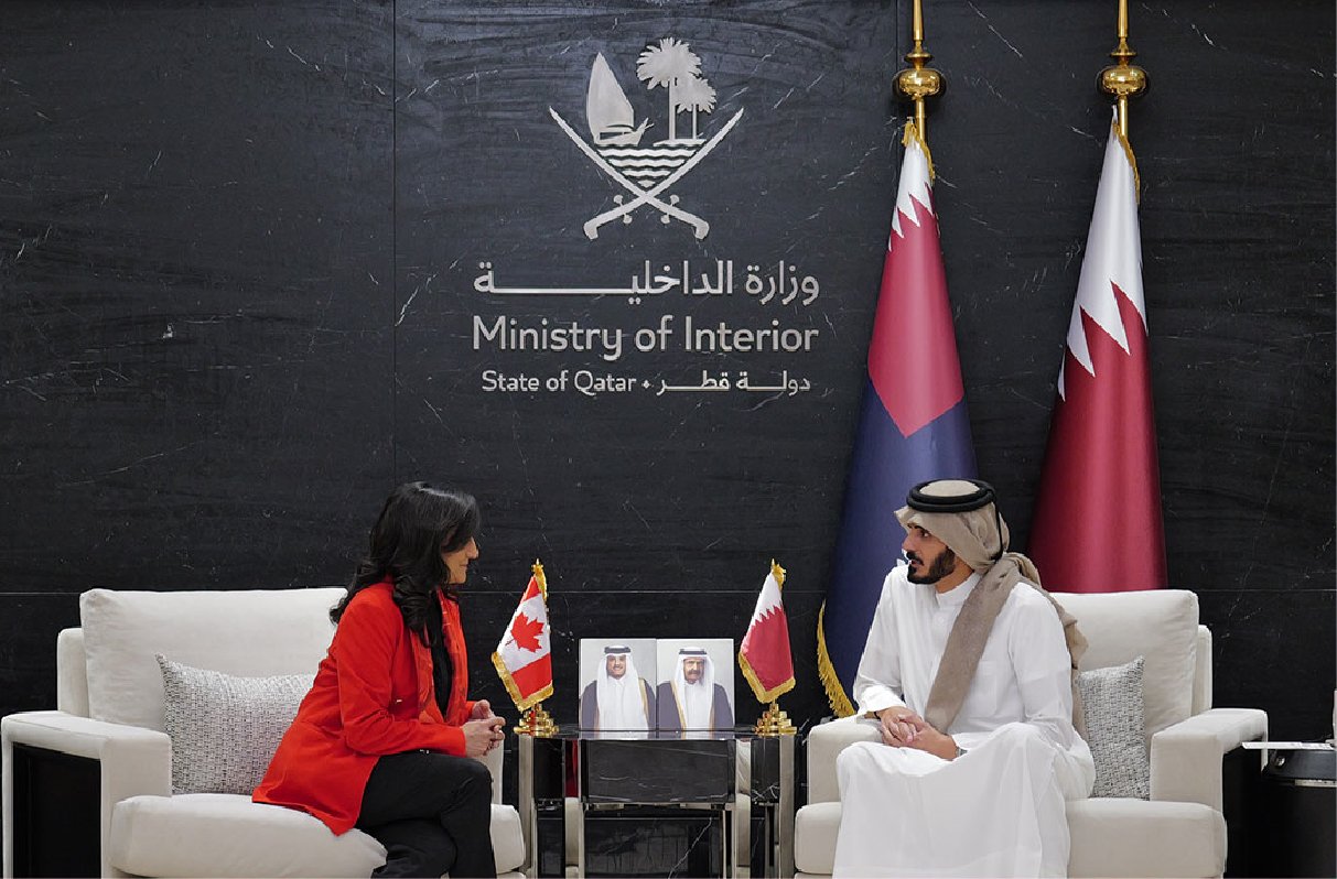 Qatar’s Minister of Interior Meets Canada’s Foreign Minister