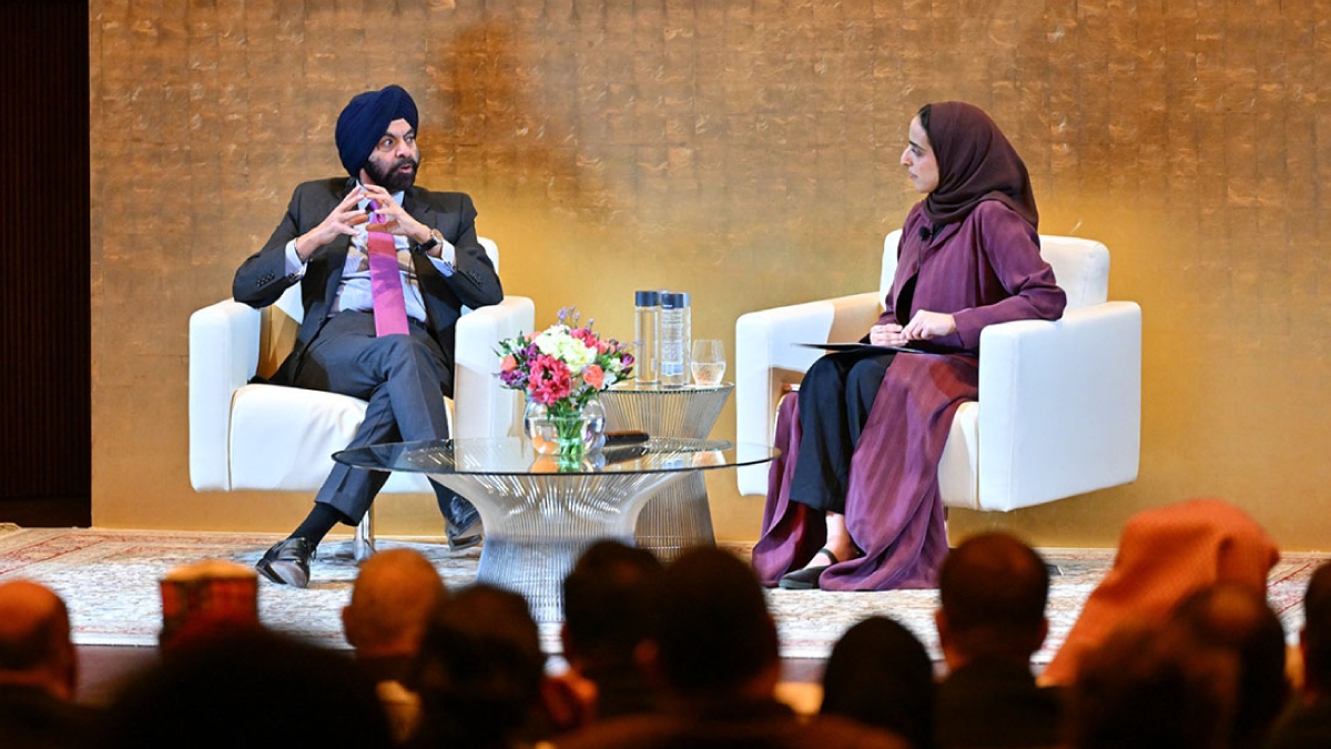 Qatar Debate Center Hosts Youth Dialogue on Jobs as Driver of Growth with WBG President Participating.