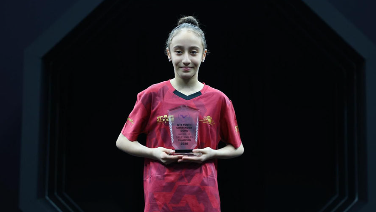 Qatari Player Tops World Rankings in U11 Table Tennis.
