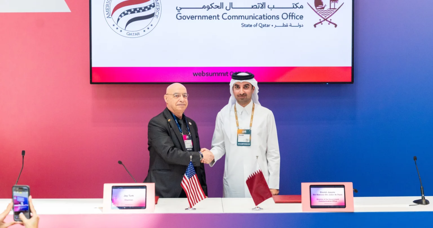 GCO signs MoU with American Chamber of Commerce Qatar at Web Summit