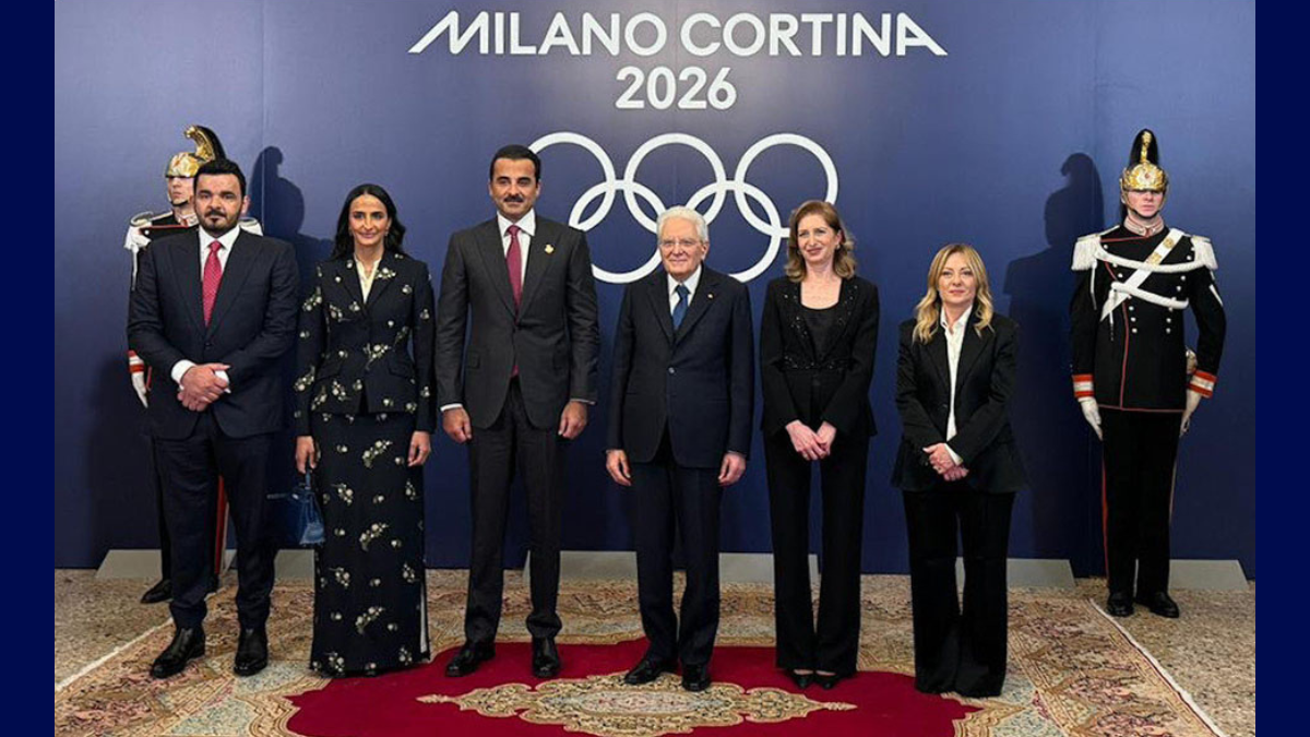HH the Amir Commends Italian Efforts to Ensure Success of Milan-Cortina 2026 Winter Olympic Games