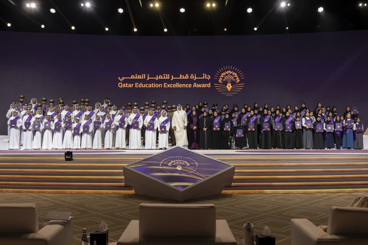 HH The Amir Patronizes 19th Qatar Education Excellence Award Ceremony