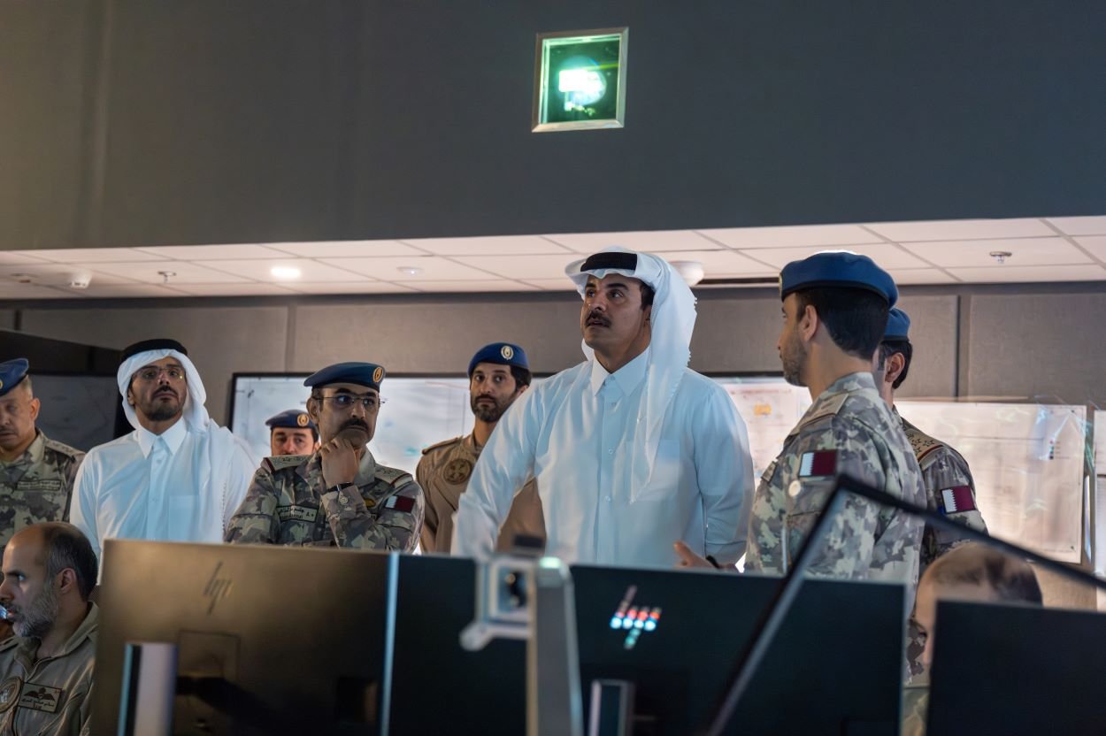 HH The Amir Visits Air Operations Center.