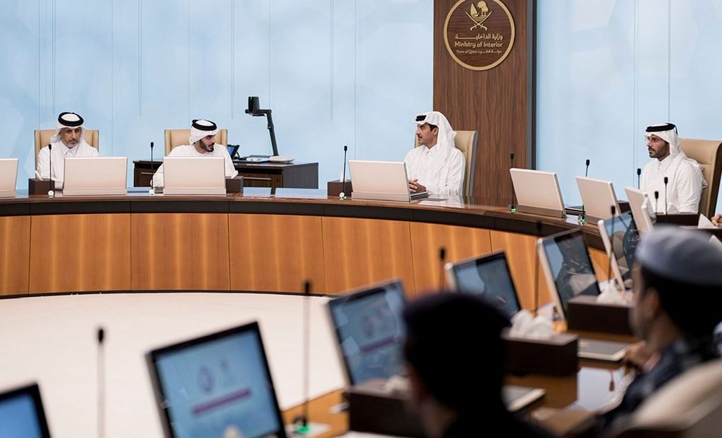 HH the Amir Visits MOI National Command Center