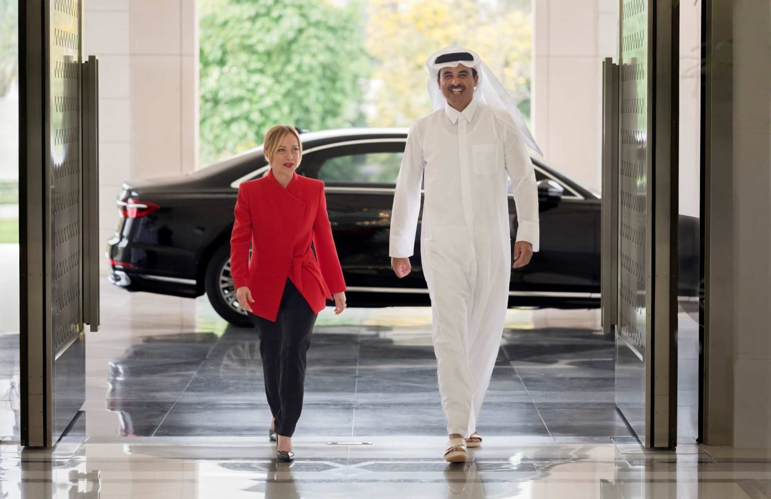 HH The Amir and Prime Minister of Italy Discuss Regional and International Developments.