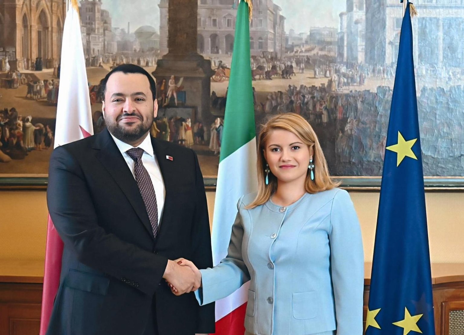 Qatar and Italy Discuss Regional Security and Efforts to Reduce Escalation