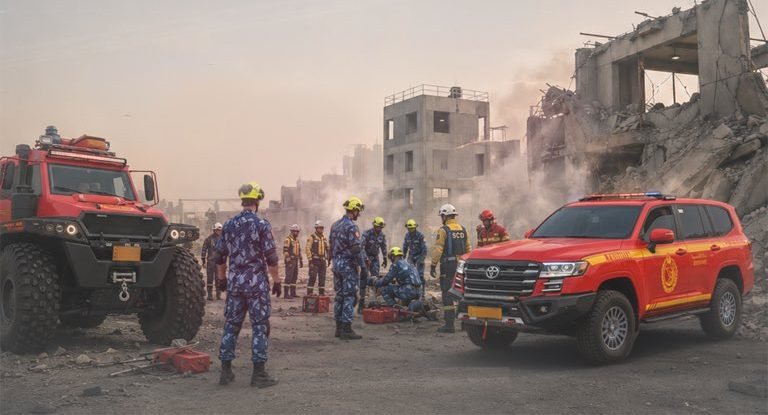 Lekhwiya Hosts Trilateral Urban Search and Rescue Exercise with Qatar, France, and Syria
