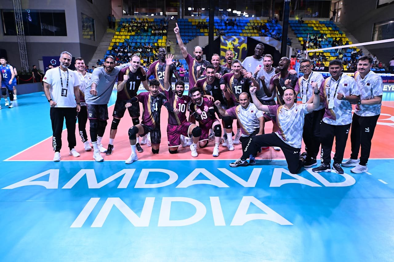 Qatar Claim First Victory at Asian Men’s Volleyball Cup with Straight-Sets Win Over Thailand