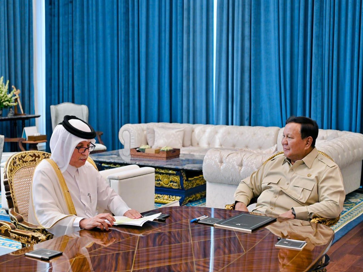 Indonesia’s President Receives Qatar’s Minister of State for Foreign Affairs in Jakarta